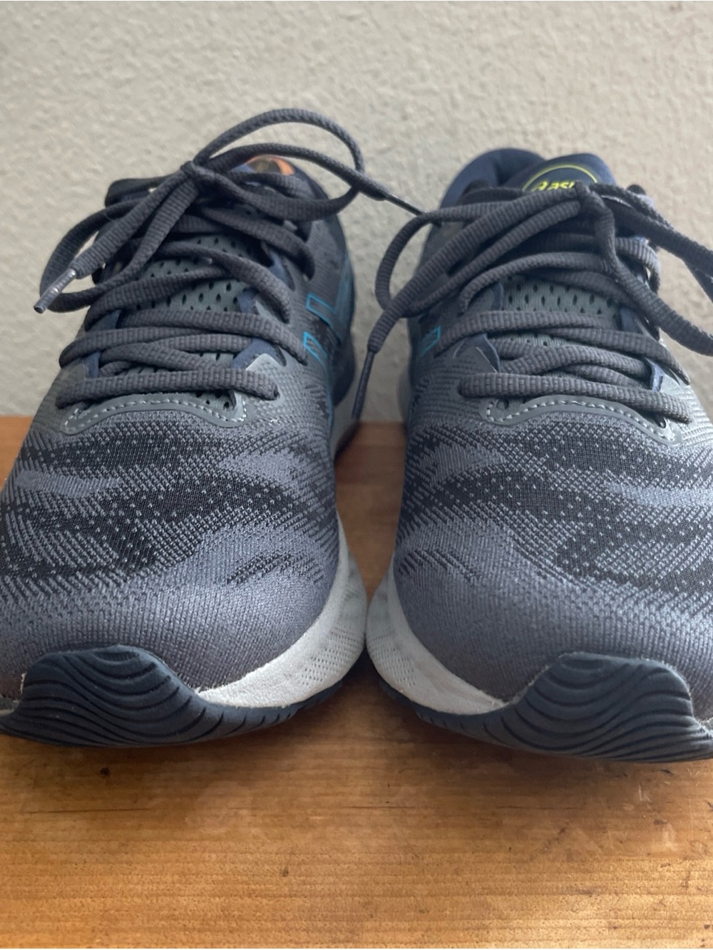 Asics Gel-Nimbus 23 Running Shoes Grey Blue Mens Size 8.5 1011B005 Sneakers - Picture 4 of 13